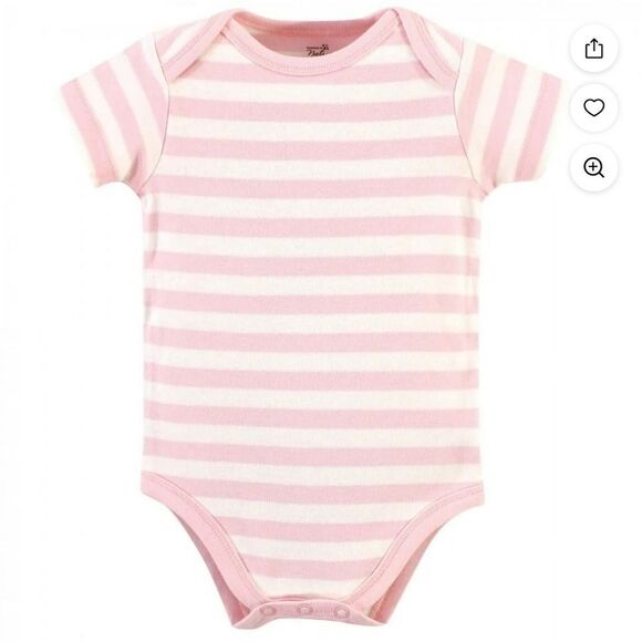 Touched By Nature Organic Cotton 5 Pc Bodysuits Rosebud 9-12 MO NWT - Picture 3 of 16